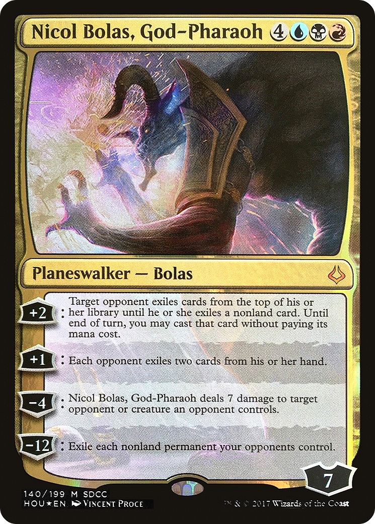 Nicol Bolas, God-Pharaoh (SDCC 2017 Exclusive) (MEDIA-140) [Misc] San Diego Comic-Con 2017 Foil MTG Single Wizards of the Coast