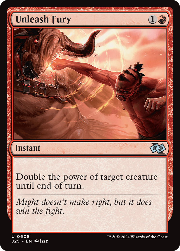Unleash Fury (J25-608) [Foundations Jumpstart] MTG Single Wizards of the Coast