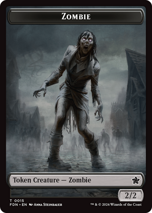 Zombie (TFDN-015) [Tokens] Foundations Tokens MTG Single Wizards of the Coast