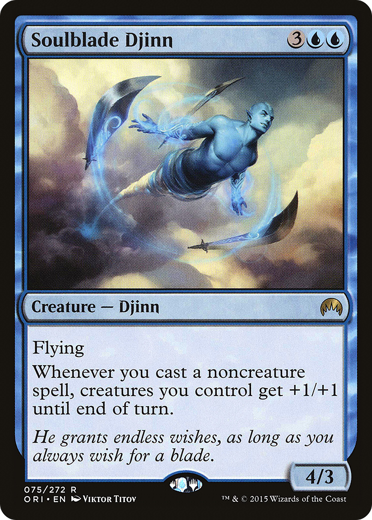 Soulblade Djinn (ORI-075) [Magic Origins] Foil MTG Single Wizards of the Coast