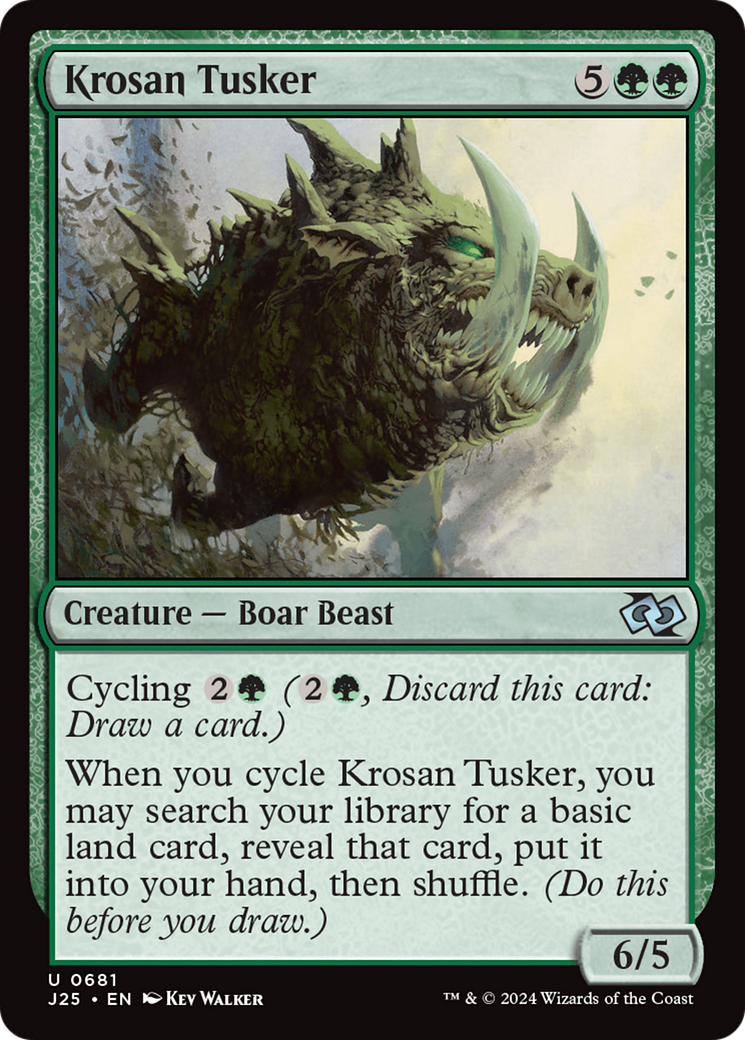 Krosan Tusker (J25-681) [Foundations Jumpstart] MTG Single Wizards of the Coast
