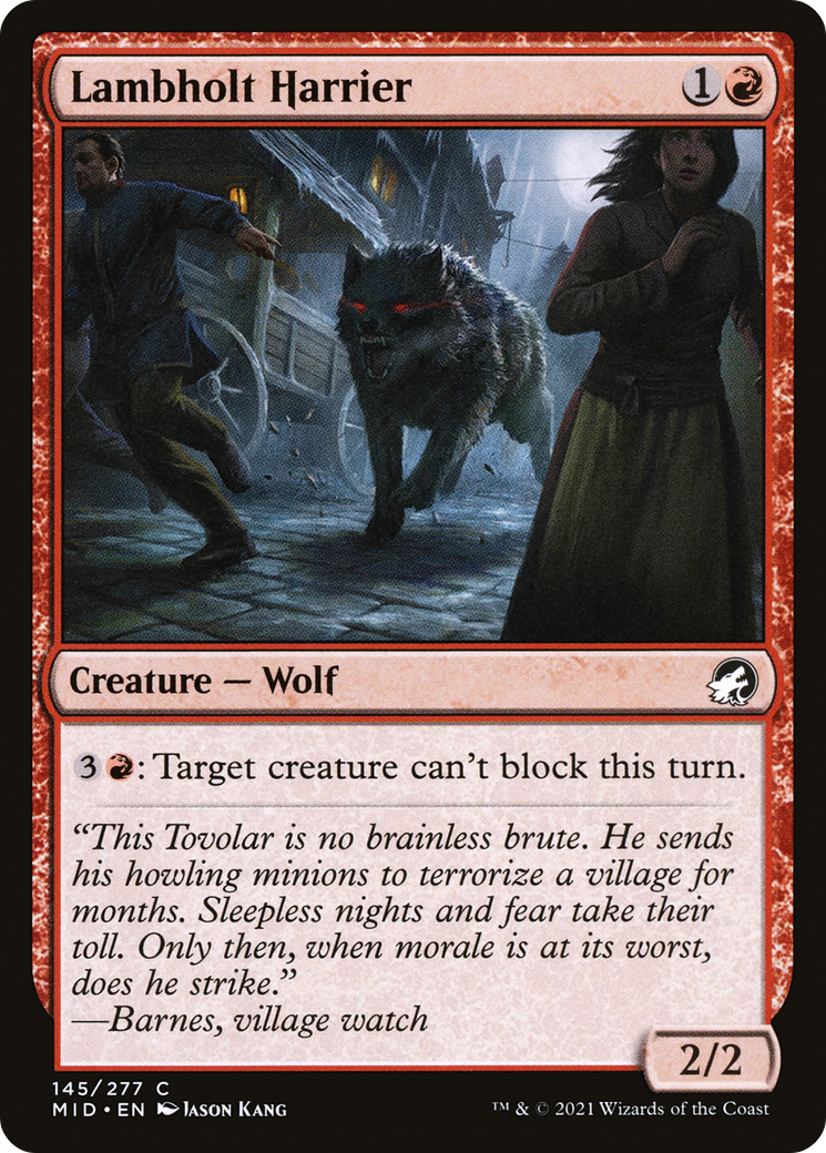 Lambholt Harrier (MID-145) [Innistrad: Midnight Hunt] Foil MTG Single Wizards of the Coast
