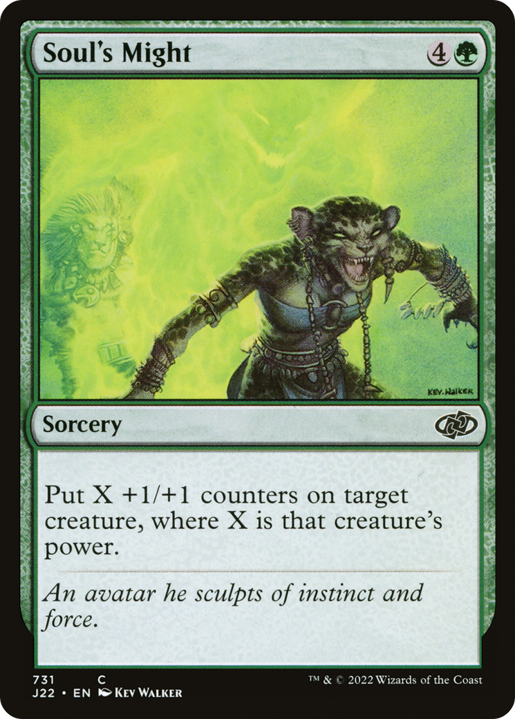 Soul's Might (J22-731) [Jumpstart 2022] MTG Single Wizards of the Coast