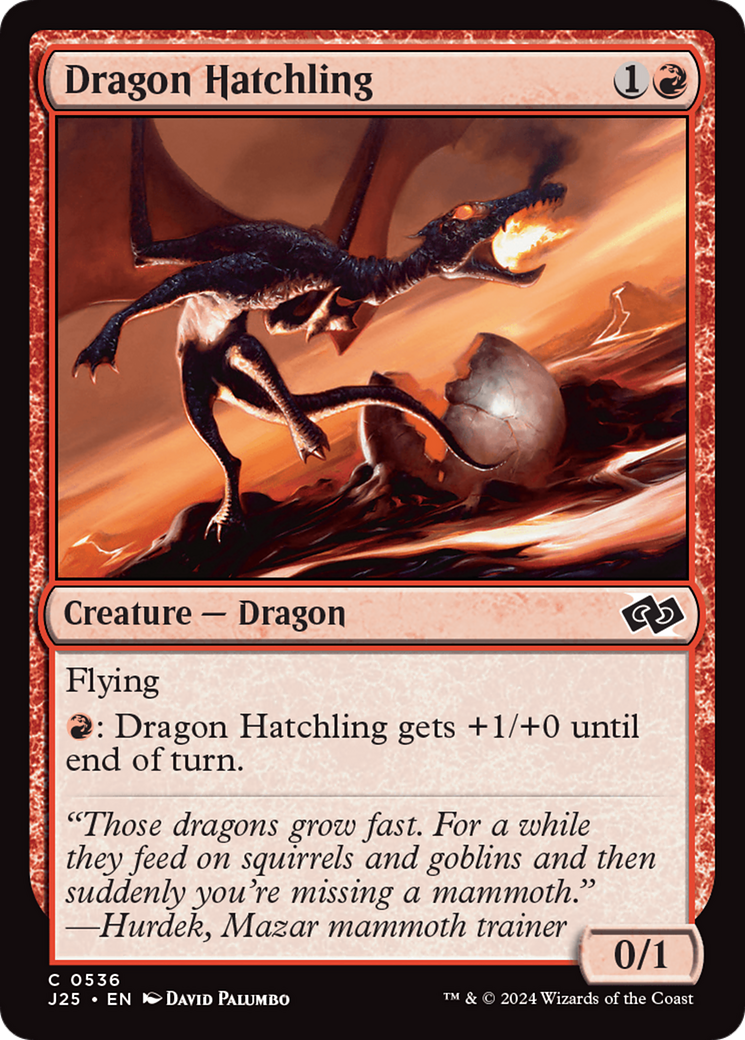 Dragon Hatchling (J25-536) [Foundations Jumpstart] MTG Single Wizards of the Coast