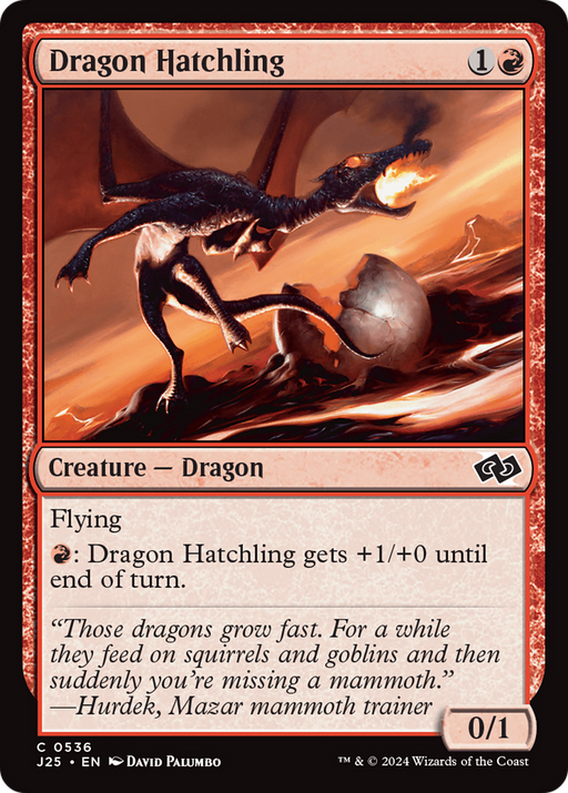 Dragon Hatchling (J25-536) [Foundations Jumpstart] MTG Single Wizards of the Coast