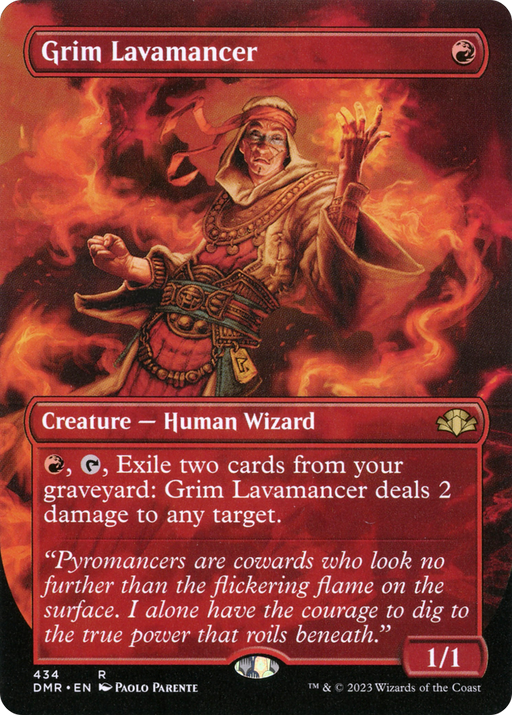 Grim Lavamancer (DMR-434) [Dominaria Remastered] (Borderless) MTG Single Wizards of the Coast