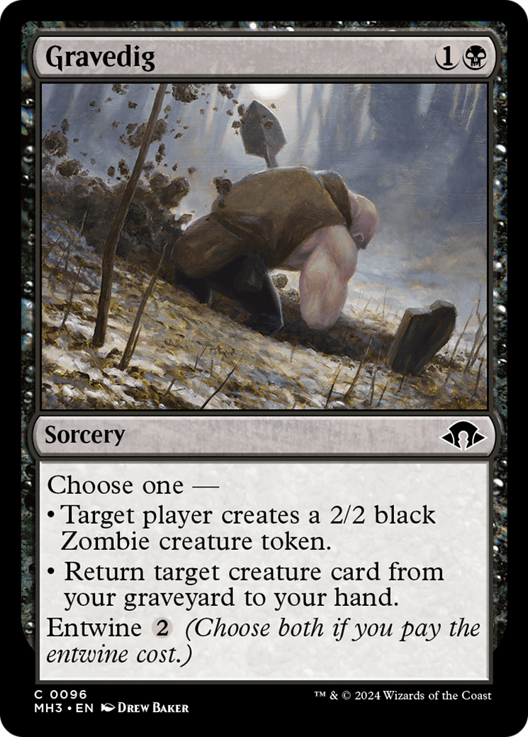 Gravedig (MH3-096) [Modern Horizons 3] Foil MTG Single Modern Horizons 3