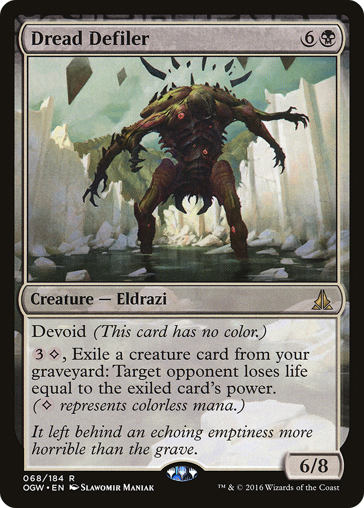 Dread Defiler (OGW-068) [Oath of the Gatewatch] MTG Single Wizards of the Coast