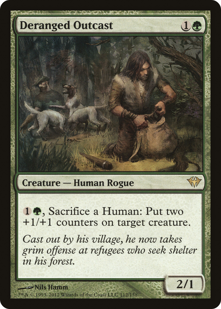 Deranged Outcast (DKA-112) [Dark Ascension] Foil MTG Single Wizards of the Coast