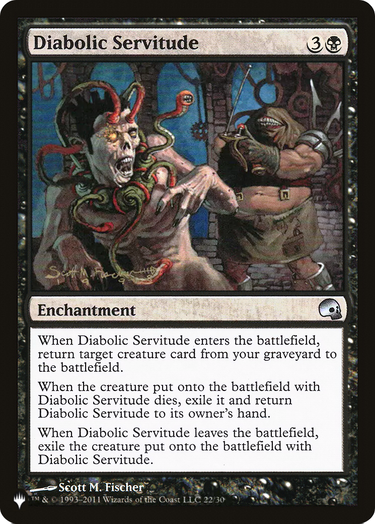 Diabolic Servitude (LIST-PD3-22) [Mystery Booster] The List MTG Single Wizards of the Coast