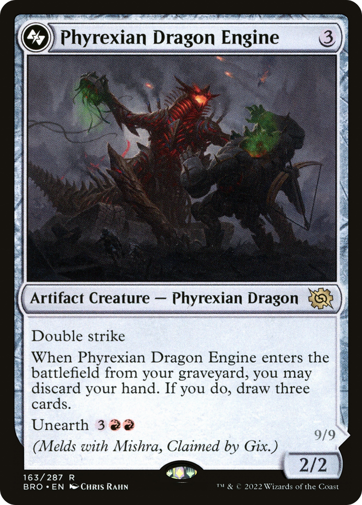 Phyrexian Dragon Engine (BRO-163) [The Brothers' War] MTG Single Wizards of the Coast
