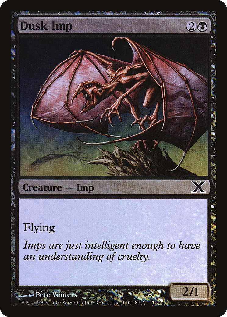 Dusk Imp (10E-140★) [Tenth Edition] Foil MTG Single Wizards of the Coast