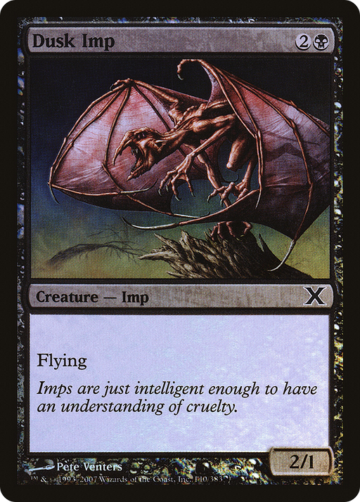 Dusk Imp (10E-140★) [Tenth Edition] Foil MTG Single Wizards of the Coast