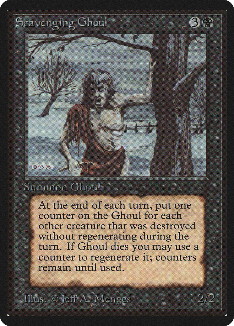 Scavenging Ghoul (LEB-127) [Oldschool] Limited Edition Beta MTG Single Wizards of the Coast