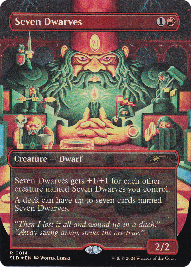 Seven Dwarves (SLD-814) [Secret Lair] Drop (Borderless) Foil MTG Single Wizards of the Coast