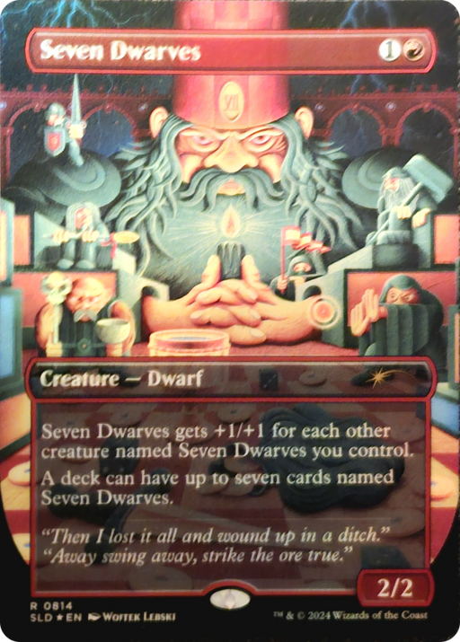 Seven Dwarves (0814) (SLD-814) [Secret Lair] Drop (Borderless) Foil MTG Single Wizards of the Coast