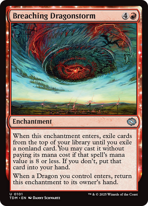 Breaching Dragonstorm (TDM-101) [Tarkir: Dragonstorm] Foil MTG Single Wizards of the Coast