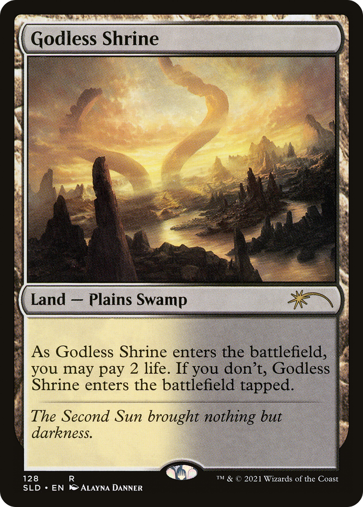 Godless Shrine (SLD-128) [Secret Lair] Drop MTG Single Wizards of the Coast