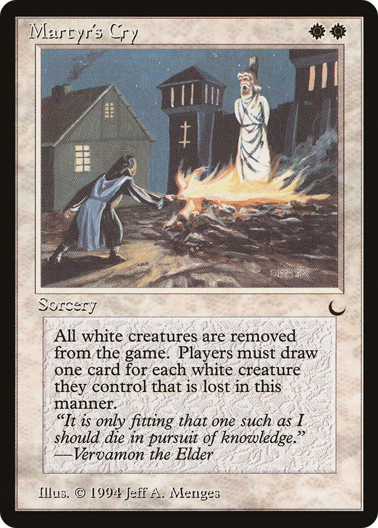 Martyr's Cry (DRK-012) [Oldschool] The Dark MTG Single Wizards of the Coast