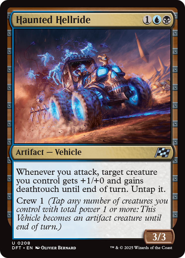 Haunted Hellride (DFT-208) [Aetherdrift] Foil MTG Single Wizards of the Coast