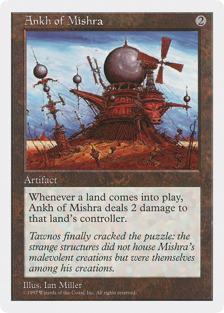 Ankh of Mishra (5ED-) [Fifth Edition] MTG Single Wizards of the Coast