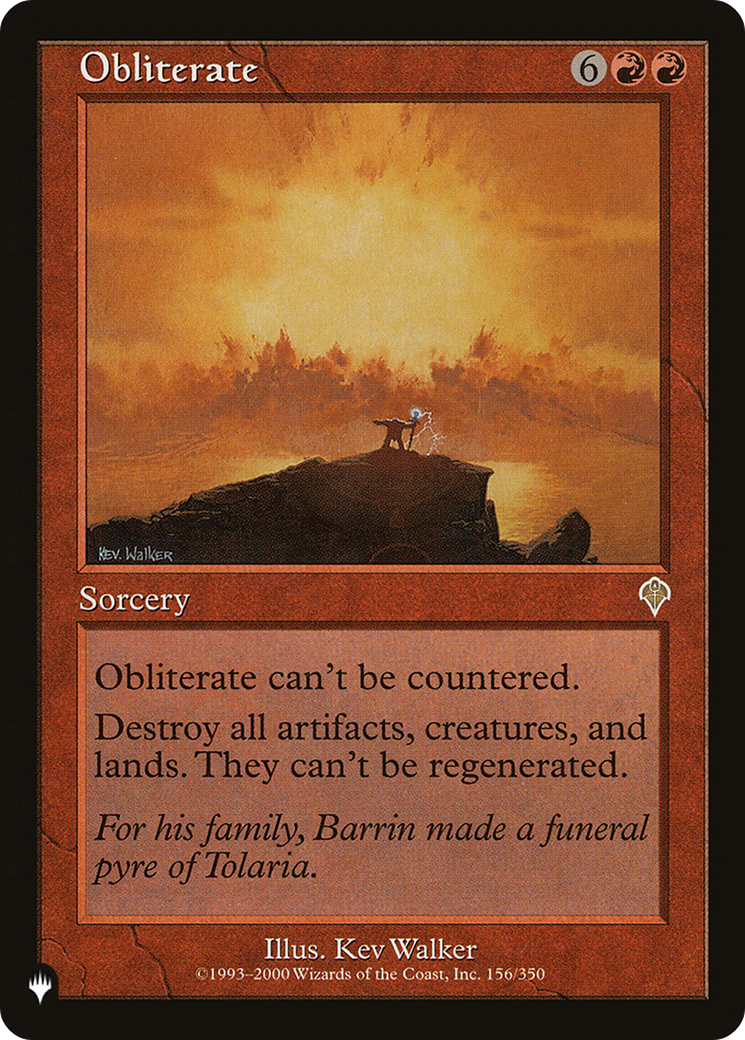 Obliterate (LIST-INV-156) [Mystery Booster] The List MTG Single Wizards of the Coast