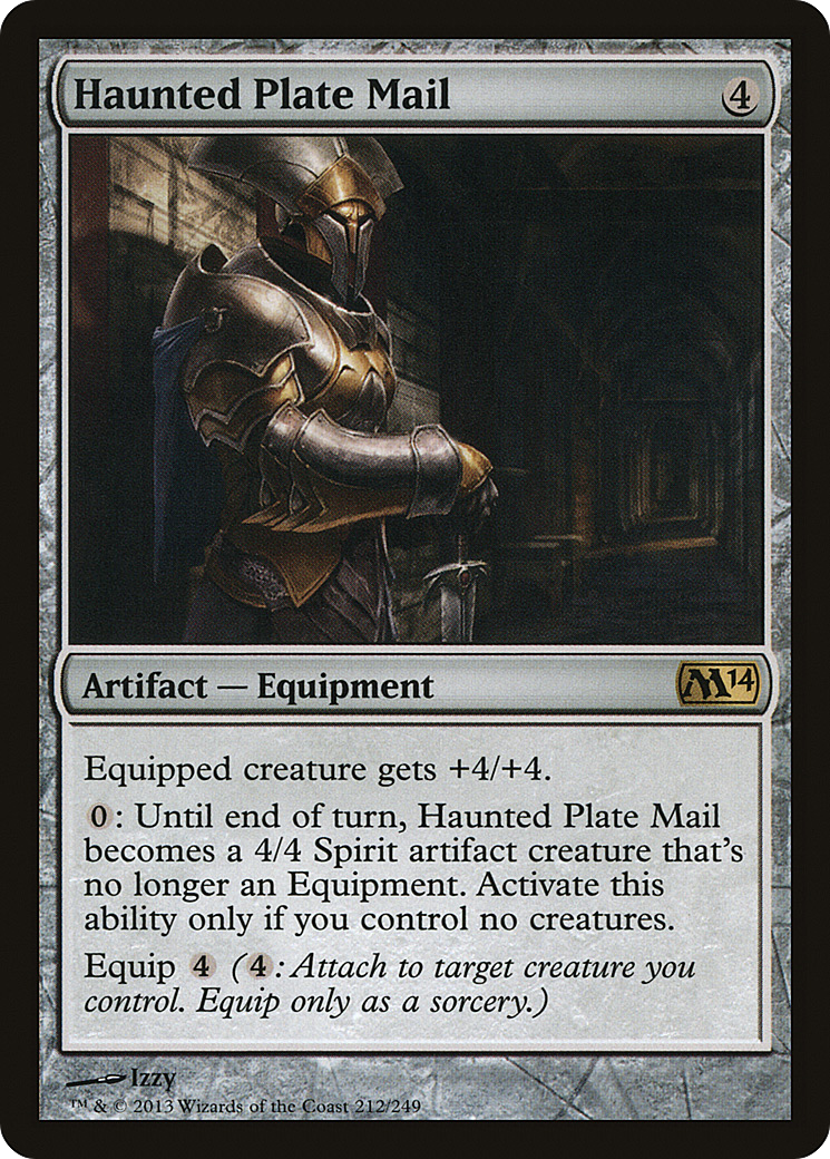 Haunted Plate Mail (M14-212) [Magic 2014] Foil MTG Single Wizards of the Coast