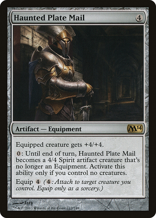Haunted Plate Mail (M14-212) [Magic 2014] MTG Single Wizards of the Coast