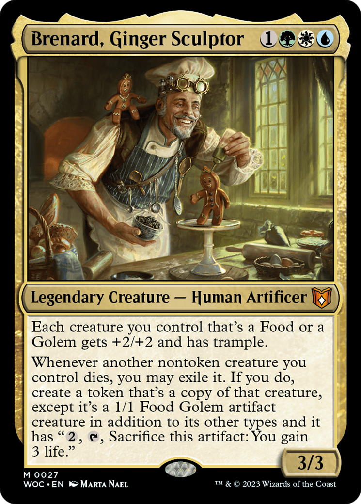Brenard, Ginger Sculptor (WOC-027) [Wilds of Eldraine Commander] MTG Single Wizards of the Coast