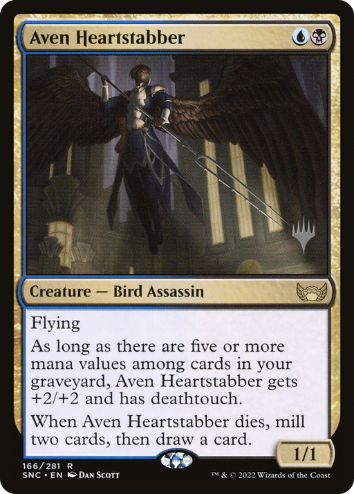 Aven Heartstabber (PPSNC-166P) [Streets of New Capenna Promos] MTG Single Wizards of the Coast