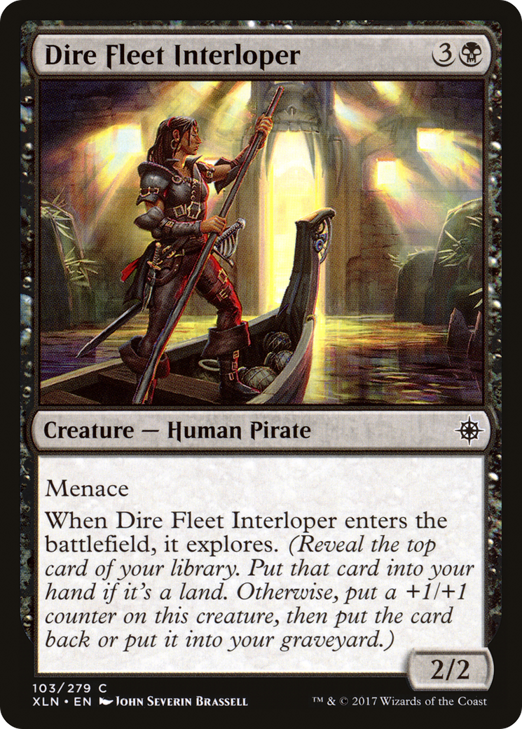 Dire Fleet Interloper (XLN-103) [Ixalan] Foil MTG Single Wizards of the Coast