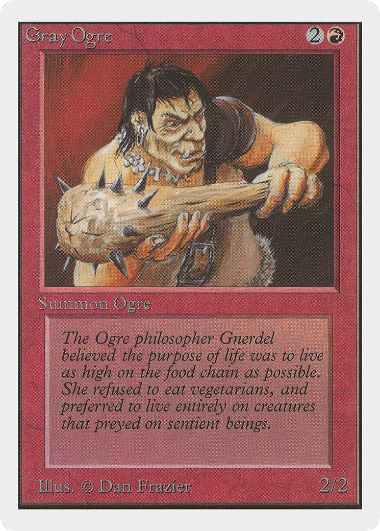 Gray Ogre (2ED-) [Oldschool] Unlimited Edition MTG Single Wizards of the Coast