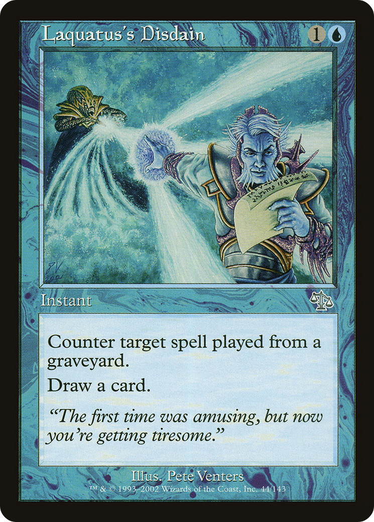 Laquatus's Disdain (JUD-044) [Judgment] Foil MTG Single Wizards of the Coast