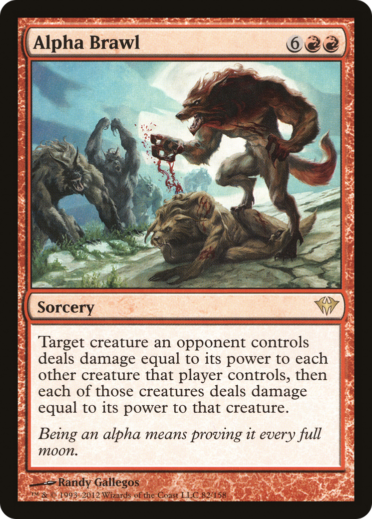 Alpha Brawl (DKA-082) [Dark Ascension] MTG Single Wizards of the Coast