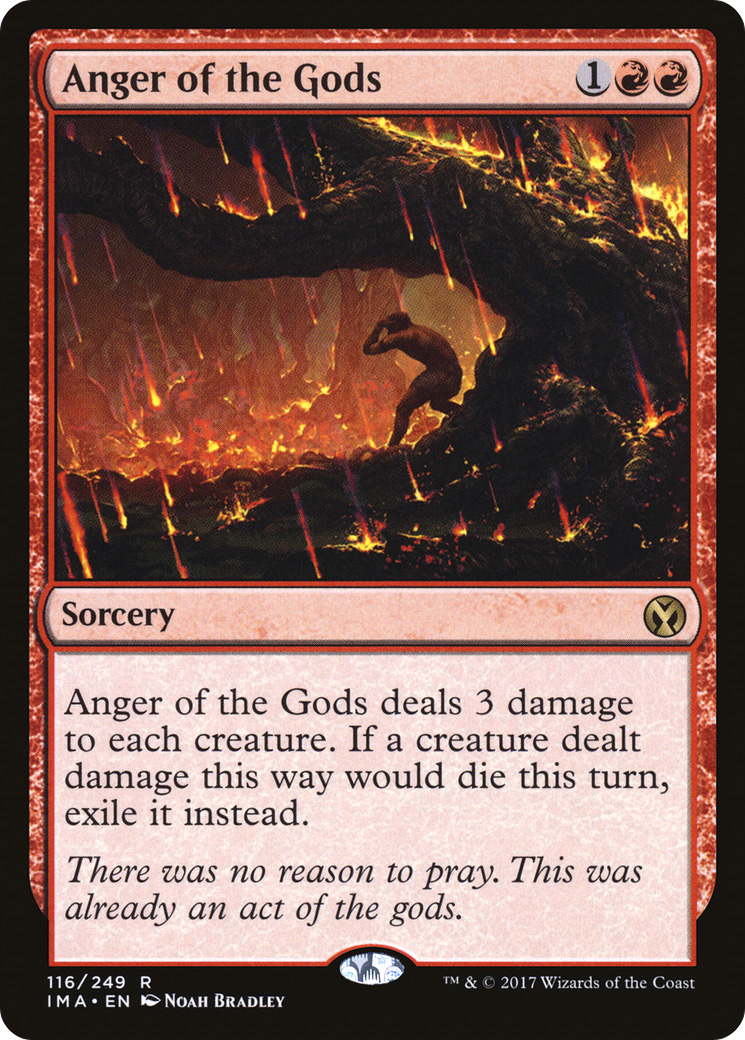 Anger of the Gods (IMA-116) [Iconic Masters] MTG Single Wizards of the Coast