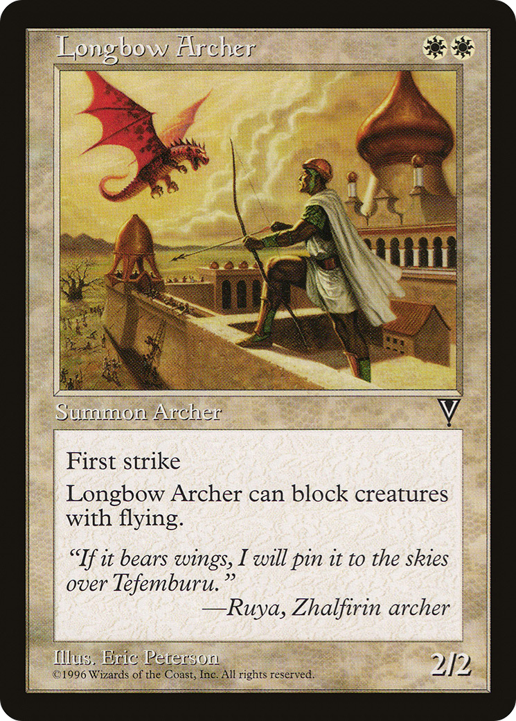 Longbow Archer (VIS-012) [Visions] MTG Single Wizards of the Coast