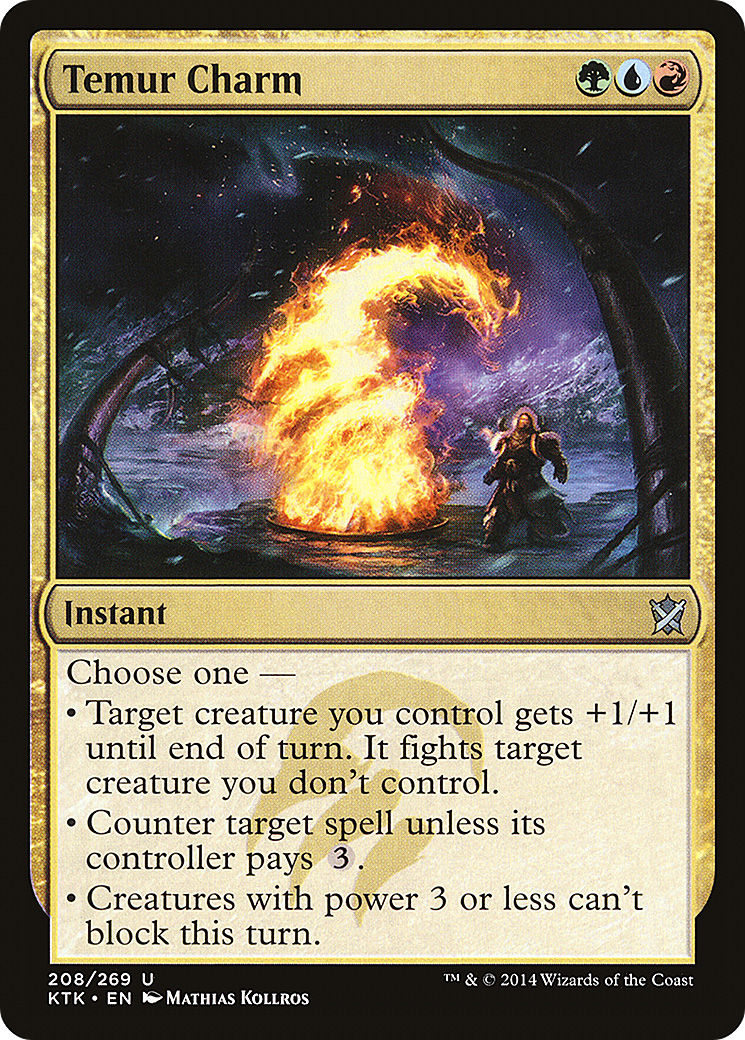 Temur Charm (KTK-208) [Khans of Tarkir] MTG Single Wizards of the Coast