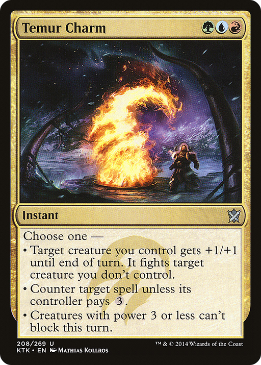 Temur Charm (KTK-208) [Khans of Tarkir] MTG Single Wizards of the Coast