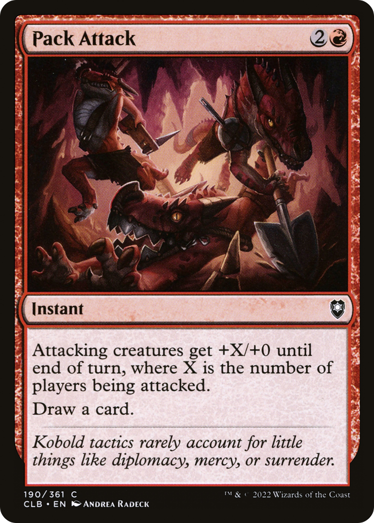 Pack Attack (CLB-190) [Commander Legends: Battle for Baldur's Gate] MTG Single Wizards of the Coast