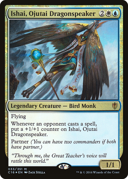 Ishai, Ojutai Dragonspeaker (C16-033) [Commander 2016] Foil MTG Single Wizards of the Coast