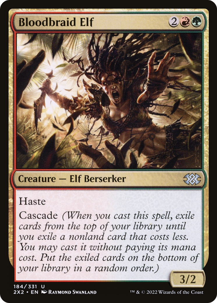 Bloodbraid Elf (2X2-184) [Double Masters 2022] Foil MTG Single Wizards of the Coast