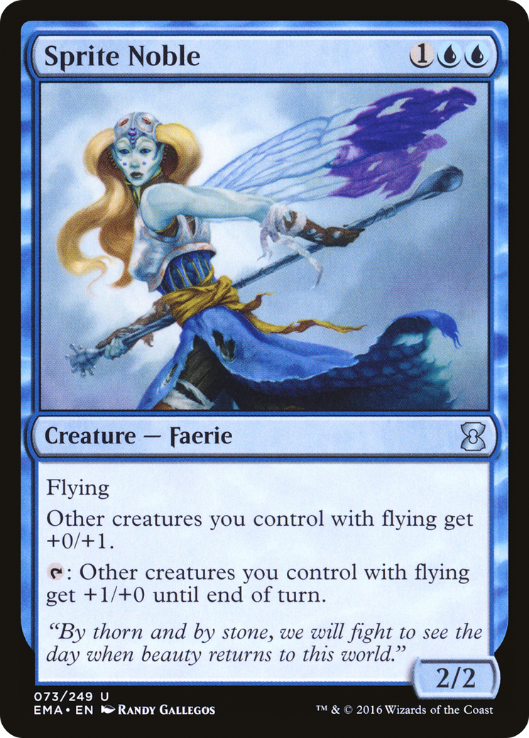 Sprite Noble (EMA-073) [Eternal Masters] Foil MTG Single Wizards of the Coast