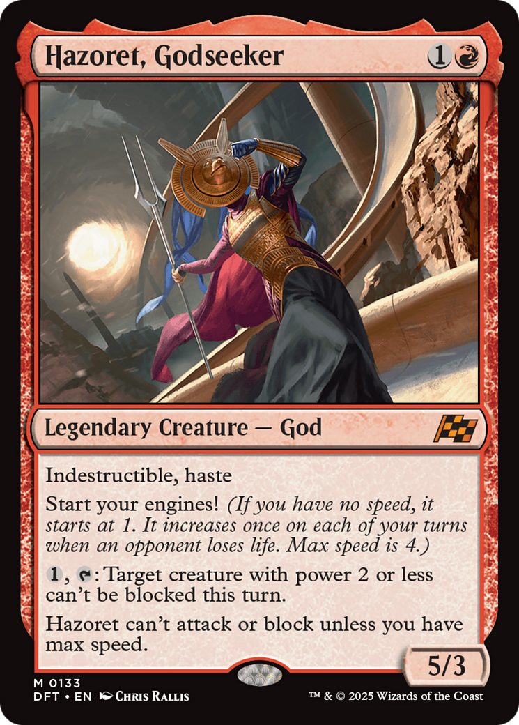 Hazoret, Godseeker (DFT-133) [Aetherdrift] Foil MTG Single Wizards of the Coast