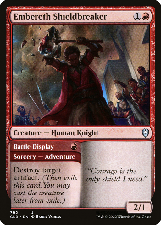 Embereth Shieldbreaker // Battle Display (CLB-792) [Commander Legends: Battle for Baldur's Gate] MTG Single Wizards of the Coast