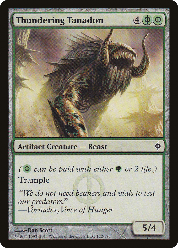 Thundering Tanadon (NPH-122) [New Phyrexia] Foil MTG Single Wizards of the Coast