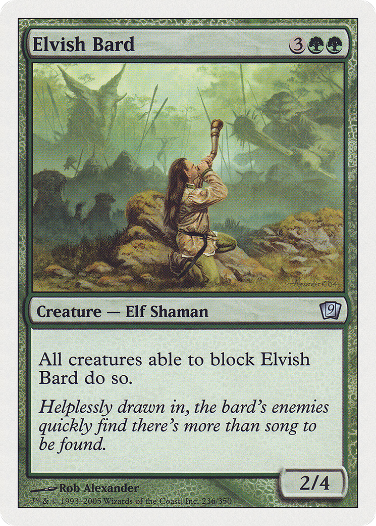 Elvish Bard (9ED-236) [9th Edition] Foil MTG Single Wizards of the Coast
