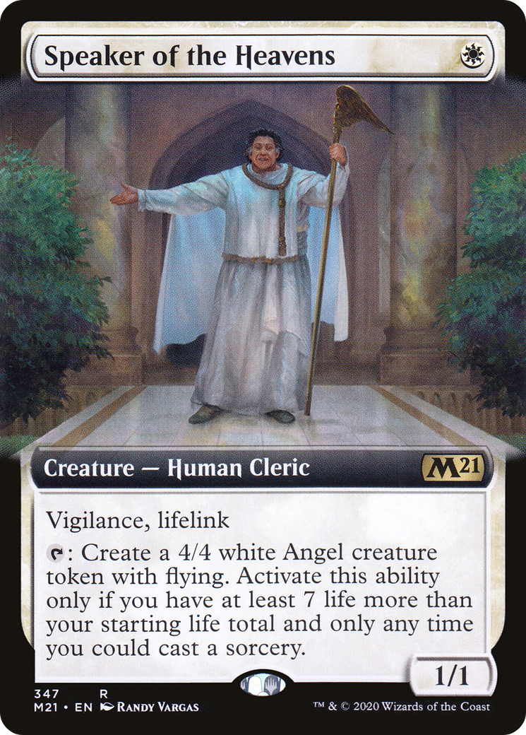 Speaker of the Heavens (M21-347) [Core Set 2021] (Extended Art) Foil MTG Single Wizards of the Coast