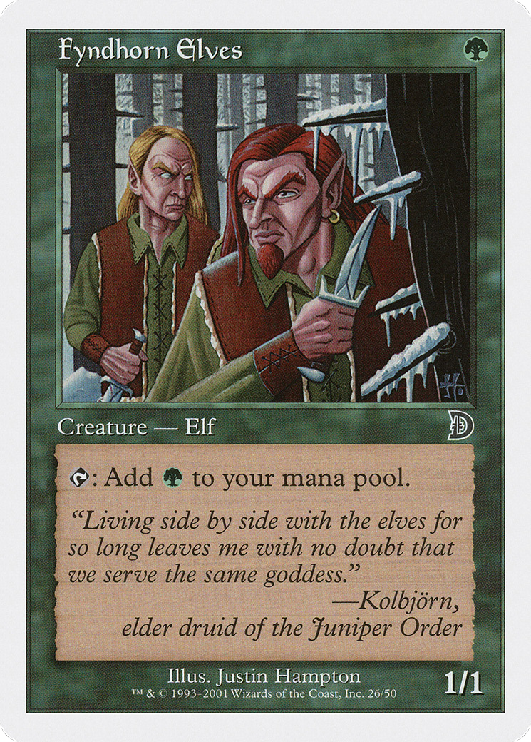 Fyndhorn Elves (DKM-026) [Misc] Deckmasters MTG Single Wizards of the Coast