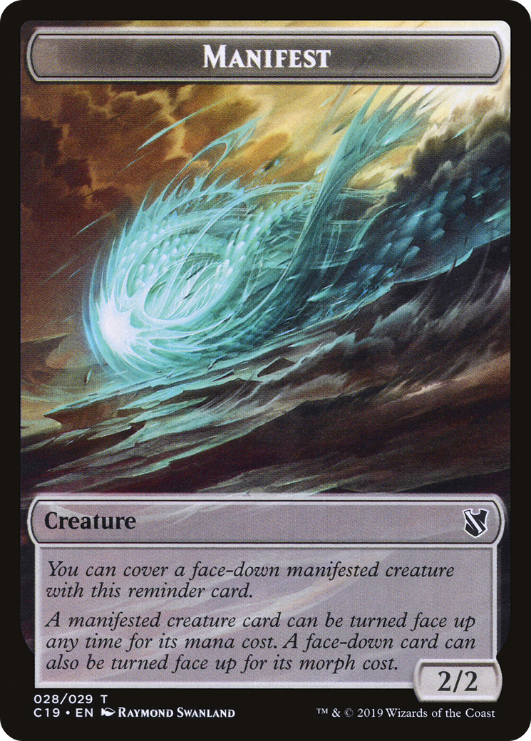 Manifest (TC19-028) [Tokens] Commander 2019 Tokens MTG Single Wizards of the Coast