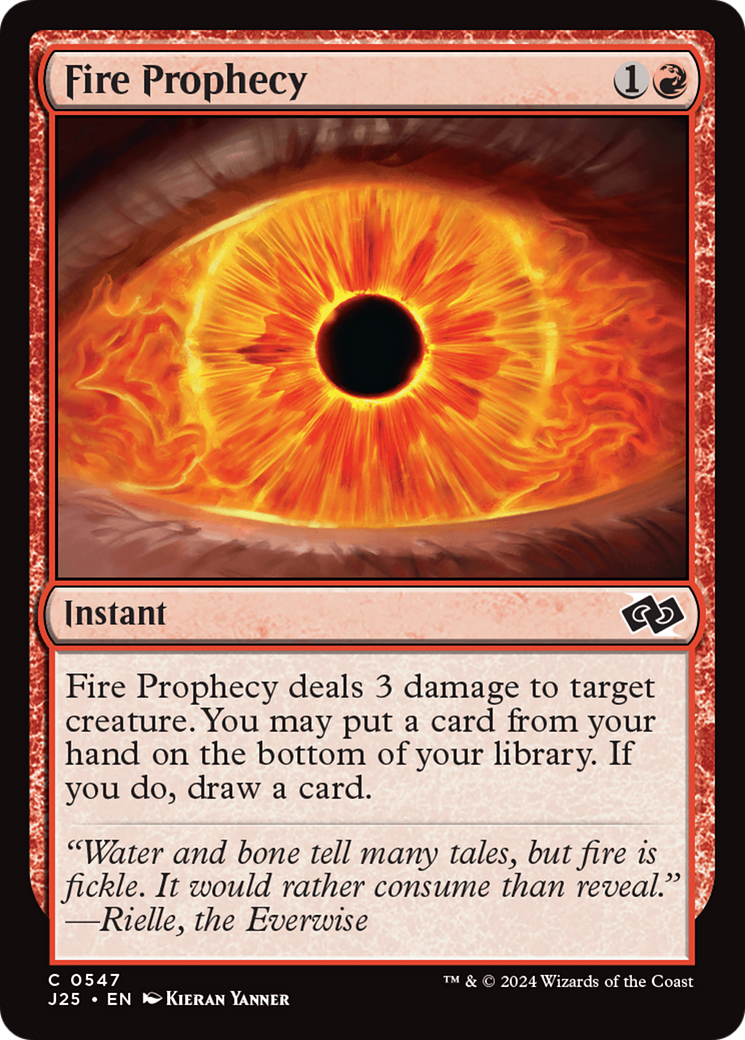 Fire Prophecy (J25-547) [Foundations Jumpstart] MTG Single Wizards of the Coast